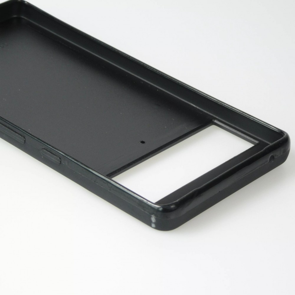 Coque personnalisée en silicone rigide noir - Google Pixel 6 Pro