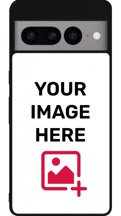 Coque personnalisée en silicone rigide noir - Google Pixel 7 Pro