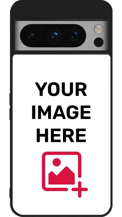 Custom Hülle Silikon schwarz - Google Pixel 8 Pro