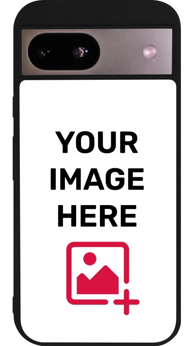 Coque personnalisée en silicone rigide noir - Google Pixel 8a