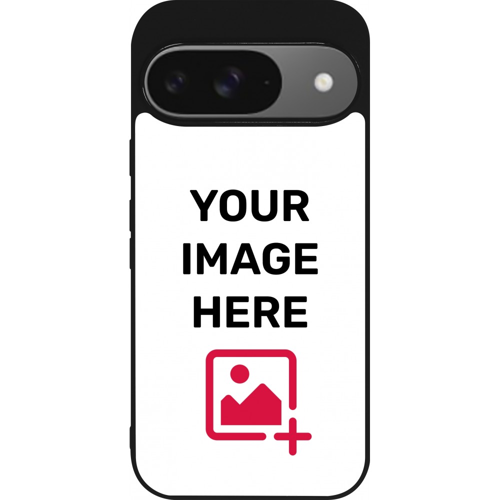 Coque personnalisée en silicone rigide noir - Google Pixel 9 / Pixel 9 Pro
