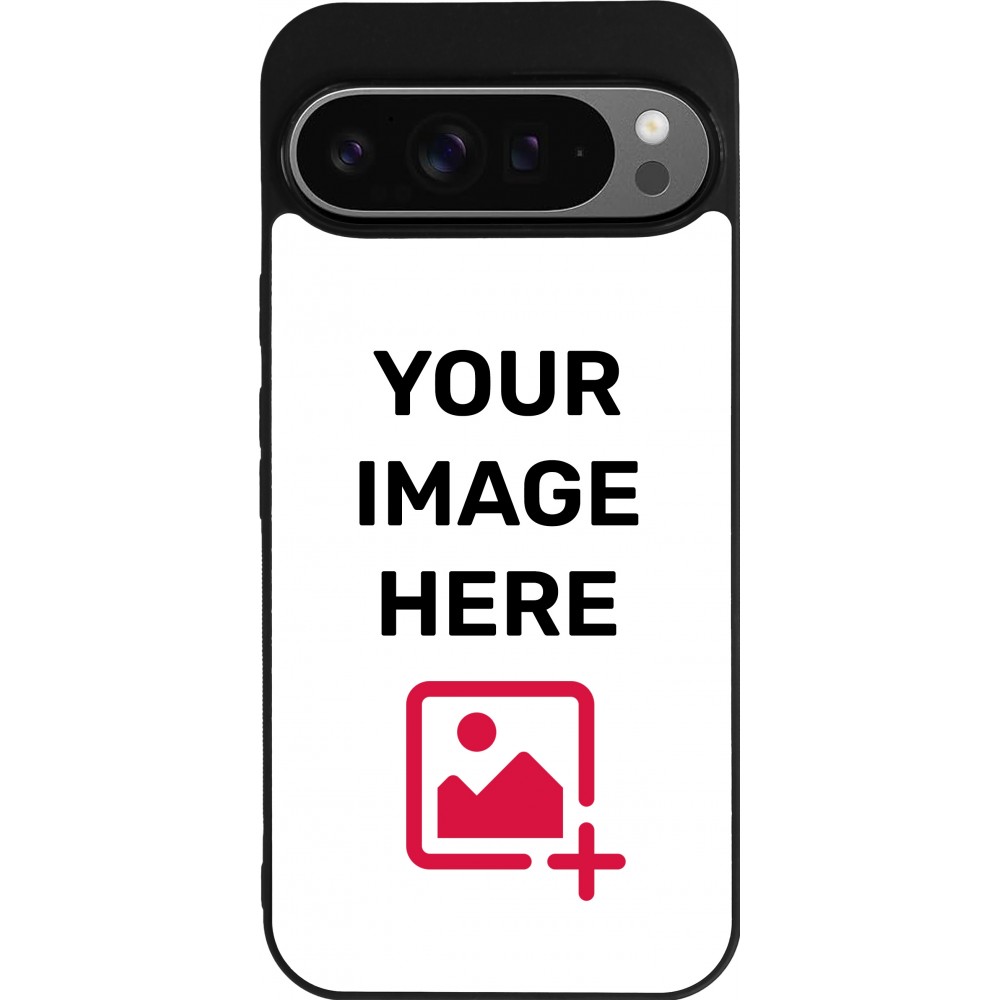 Coque personnalisée en silicone rigide noir - Google Pixel 9 Pro XL