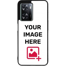 Custom Hülle Silikon schwarz - OPPO A57