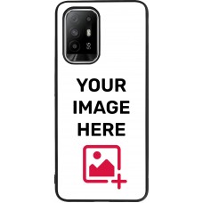 Custom Hülle Silikon schwarz - OPPO F19 Pro+