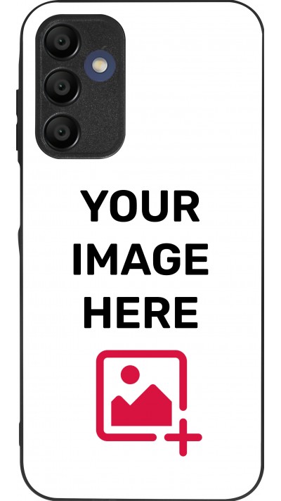 Coque personnalisée en silicone rigide noir - Samsung Galaxy A15