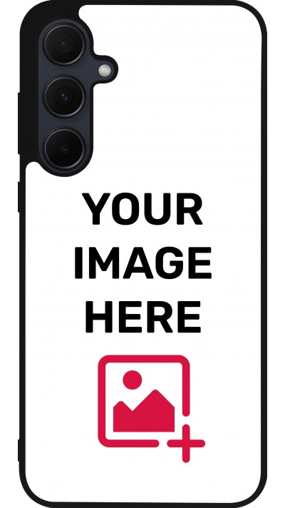 Coque personnalisée en silicone rigide noir - Samsung Galaxy A36