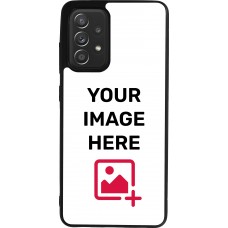 Coque personnalisée en silicone rigide noir - Samsung Galaxy A52