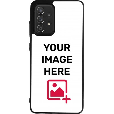 Coque personnalisée en silicone rigide noir - Samsung Galaxy A52