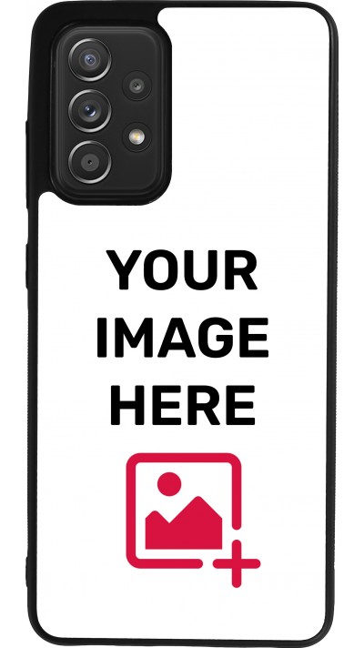 Coque personnalisée en silicone rigide noir - Samsung Galaxy A52