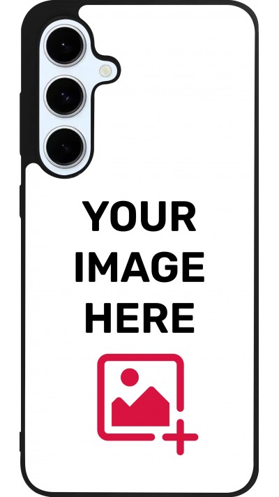 Coque personnalisée en silicone rigide noir - Samsung Galaxy S24 FE