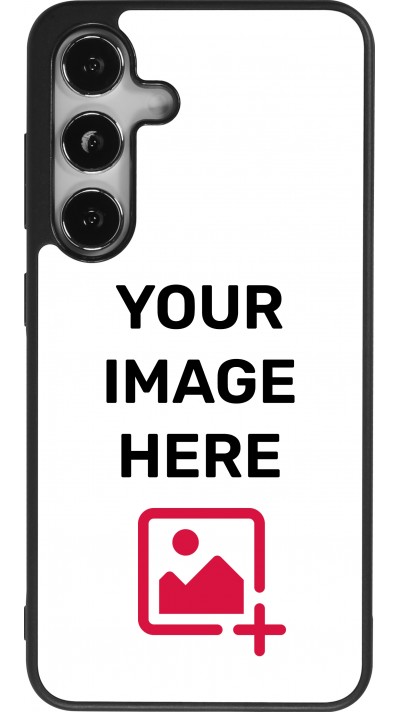 Custom Hülle Silikon schwarz - Samsung Galaxy S25