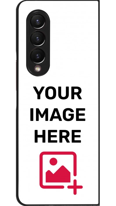 Coque personnalisée en silicone rigide noir - Samsung Galaxy Z Fold3 5G