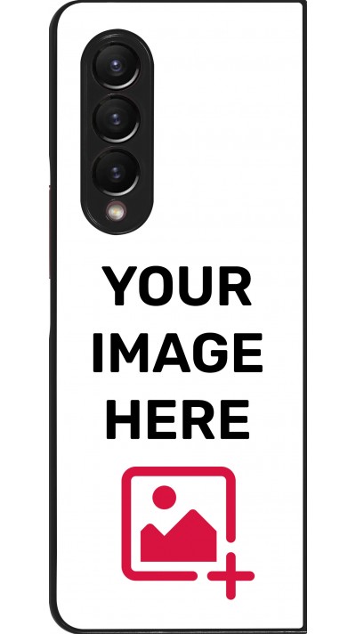 Coque personnalisée en silicone rigide noir - Samsung Galaxy Z Fold4
