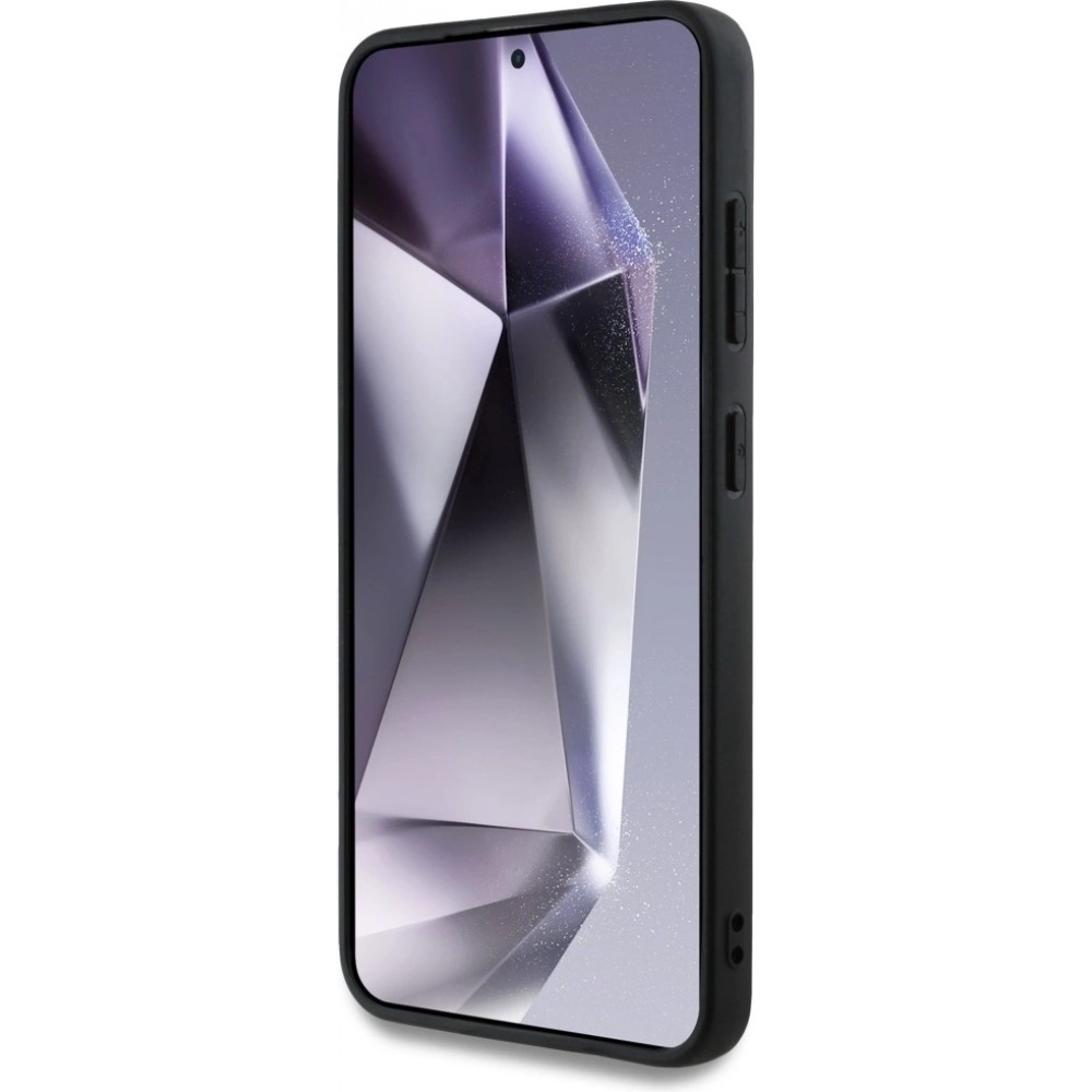 Galaxy S25 Case Hülle - BMW Oversized Lederhülle mit MagSafe-kompatiblen Streifen - Schwarz