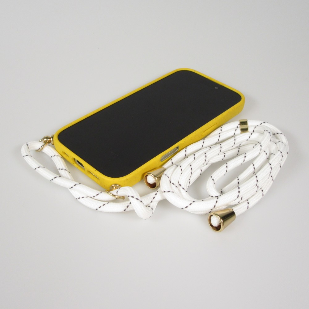 Coque Samsung Galaxy S26 - Bio Eco-Friendly nature avec cordon collier jaune