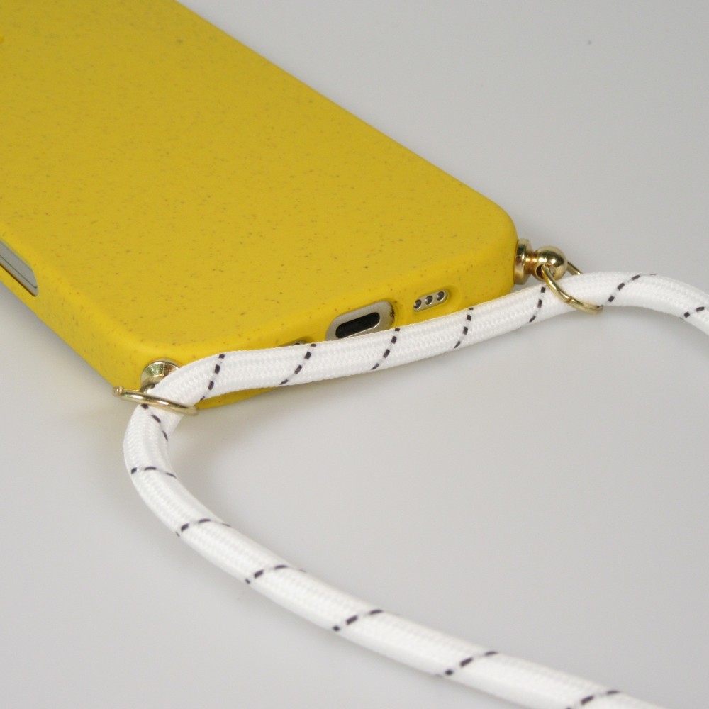 Coque Samsung Galaxy S26 - Bio Eco-Friendly nature avec cordon collier jaune