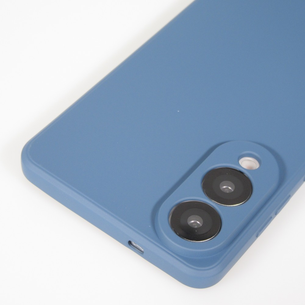 Coque Samsung Galaxy S25 Edge - Gel soft touch - Bleu foncé