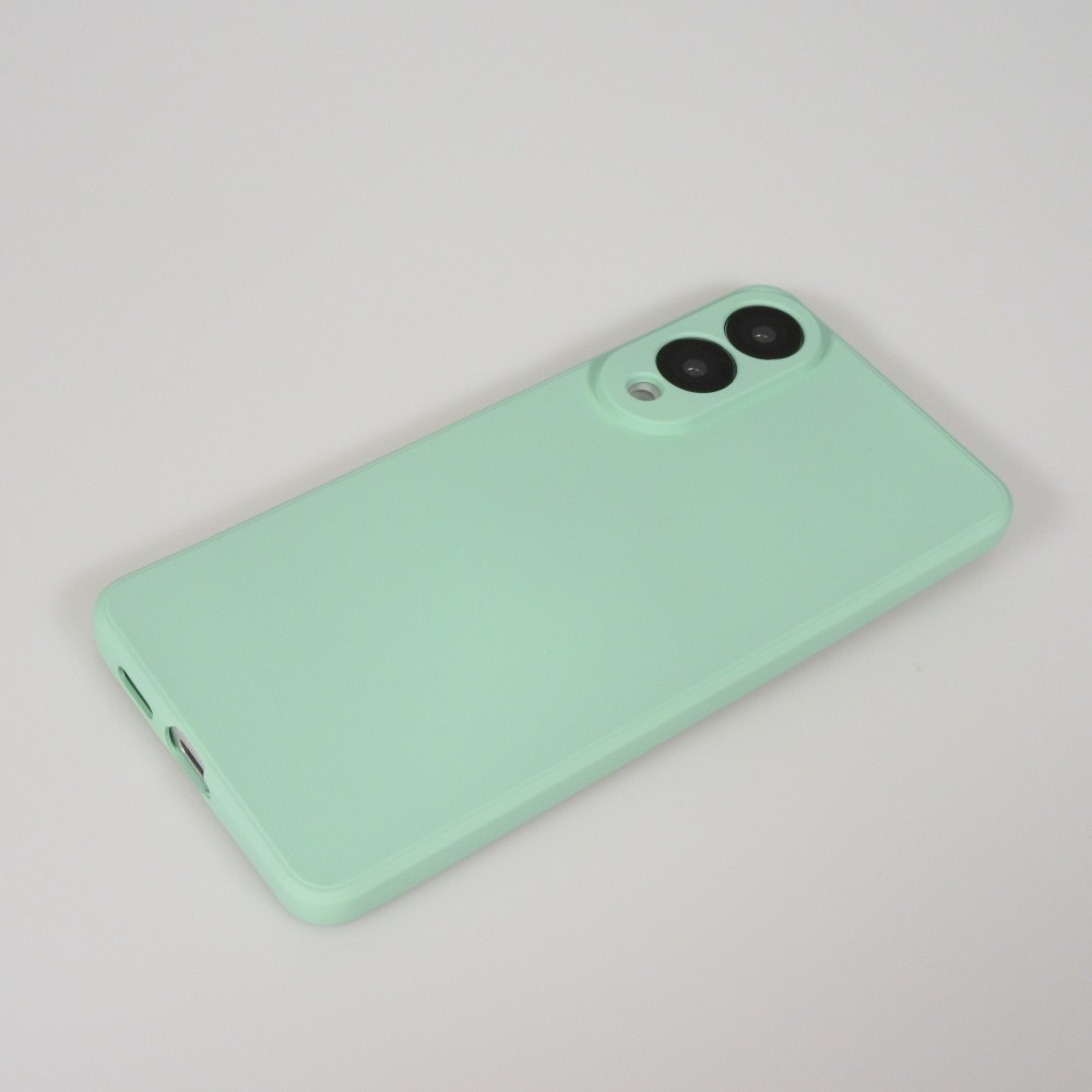 Coque Samsung Galaxy S25 Edge - Gel soft touch - Vert menthe
