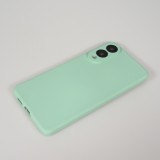 Coque Samsung Galaxy S25 Edge - Gel soft touch - Vert menthe