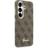 Coque Samsung Galaxy S26 - Guess 4G Script MagSafe Magnetic protection élégante - Brun