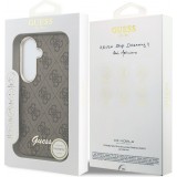 Coque Samsung Galaxy S26 - Guess 4G Script MagSafe Magnetic protection élégante - Brun