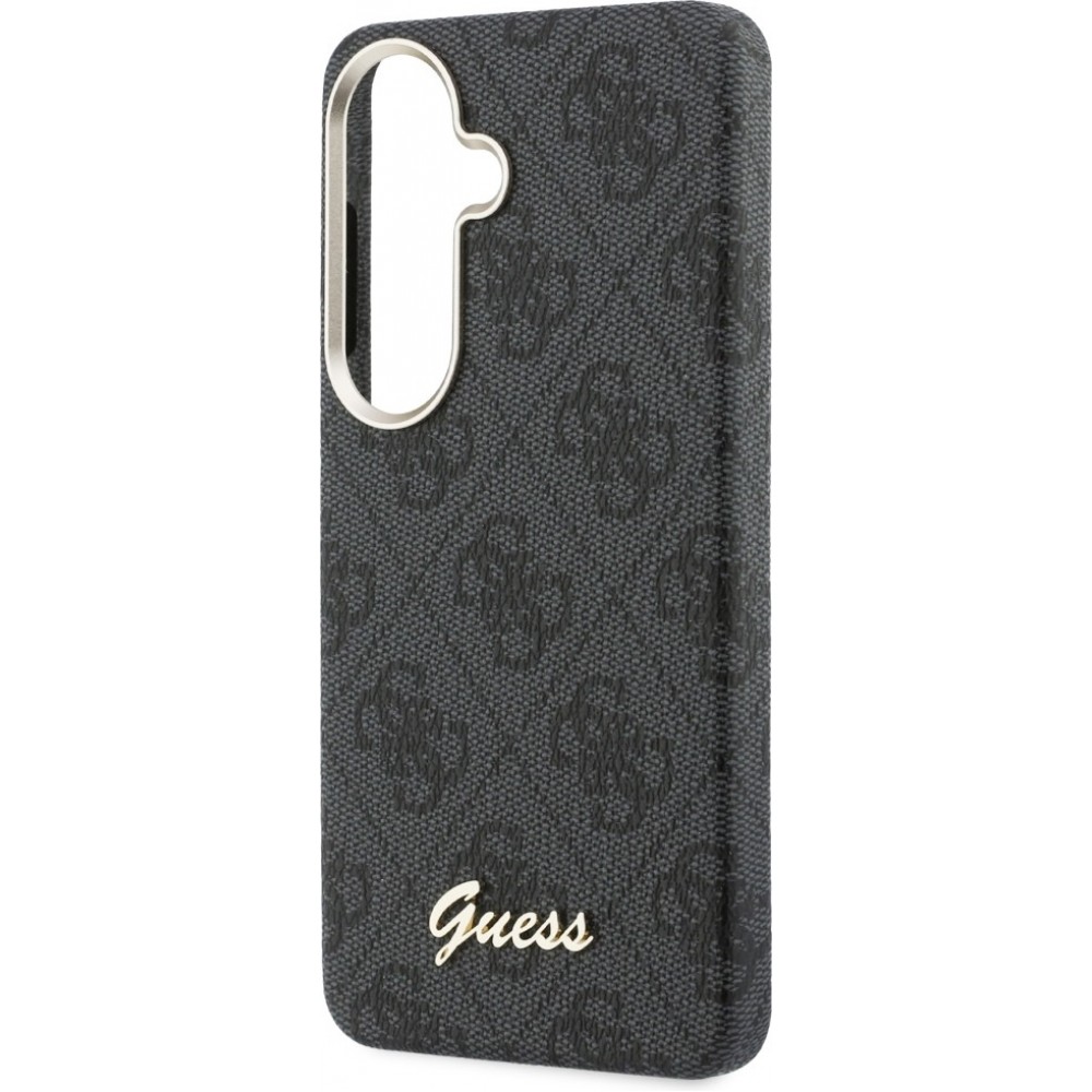 Coque Samsung Galaxy S26 - Guess 4G Script MagSafe Magnetic protection &eacute;l&eacute;gante - Noir
