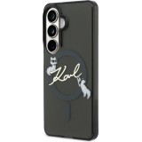 Galaxy S26 Case H&uuml;lle - Karl Lagerfeld IML KC Script MagSafe H&uuml;lle Elegant - Schwarz