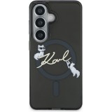 Galaxy S26 Case H&uuml;lle - Karl Lagerfeld IML KC Script MagSafe H&uuml;lle Elegant - Schwarz