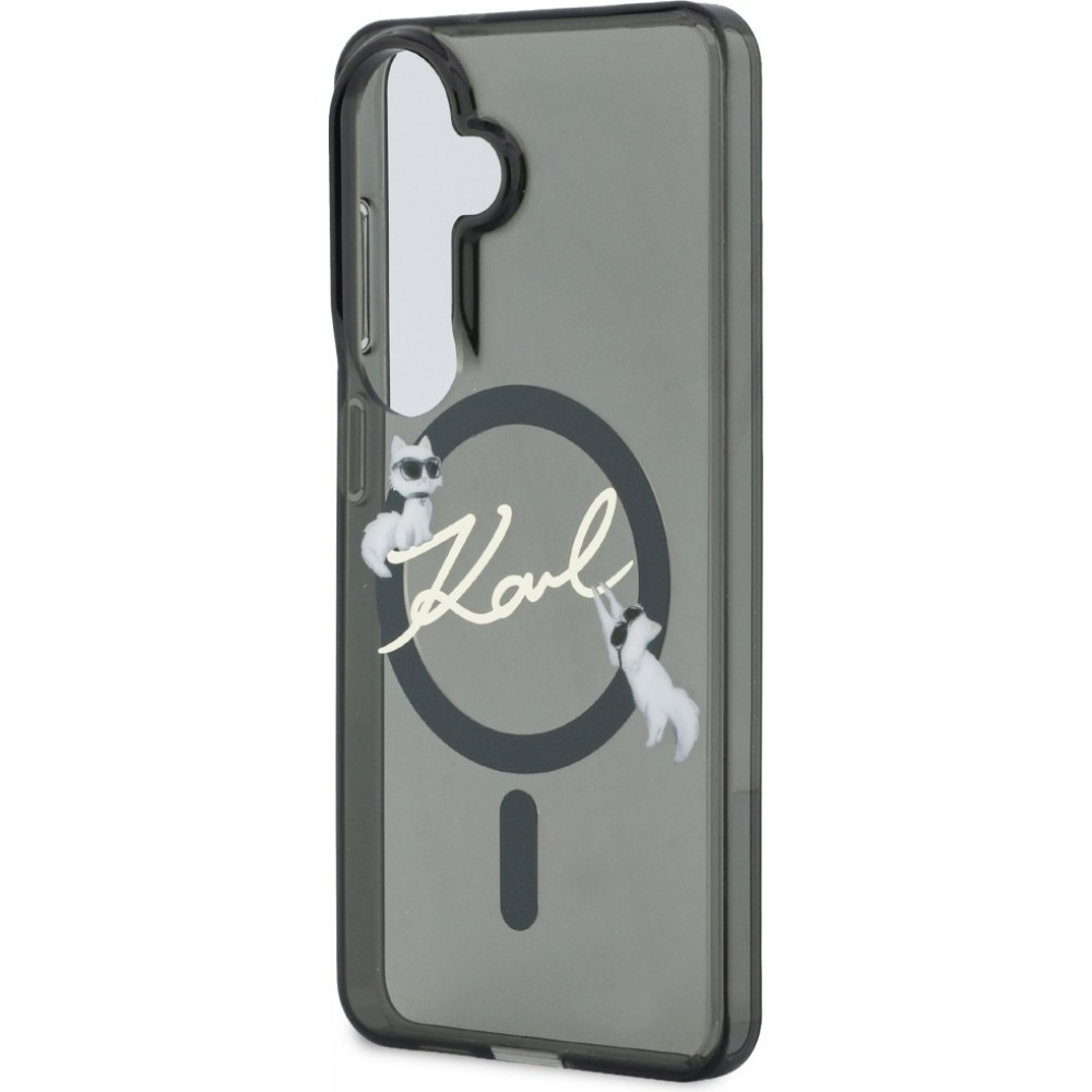 Galaxy S26 Case H&uuml;lle - Karl Lagerfeld IML KC Script MagSafe H&uuml;lle Elegant - Schwarz