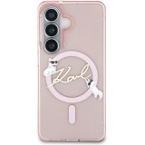 Galaxy S26 Case H&uuml;lle - Karl Lagerfeld IML KC Script MagSafe H&uuml;lle Elegant - Rosa