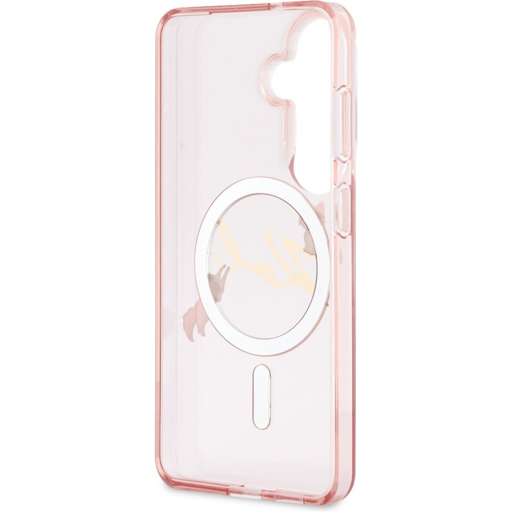 Galaxy S26 Case H&uuml;lle - Karl Lagerfeld IML KC Script MagSafe H&uuml;lle Elegant - Rosa