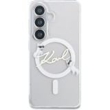 Galaxy S26 Case H&uuml;lle - Karl Lagerfeld IML KC Script MagSafe H&uuml;lle Elegant - Transparent