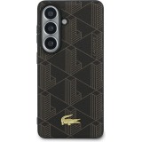 Coque Samsung Galaxy S26 - Lacoste PVC Blend Monogramme magn&eacute;tique &eacute;l&eacute;gante et durable - Brun