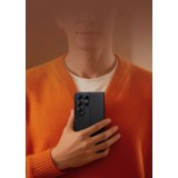 Coque Samsung Galaxy S26 Ultra - Flip Qialino Full grain Wallet cuir véritable mat avec fermeture magnétique - Brun