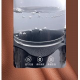 Coque Samsung Galaxy S26 Ultra - Flip Qialino Full grain Wallet cuir véritable mat avec fermeture magnétique - Brun