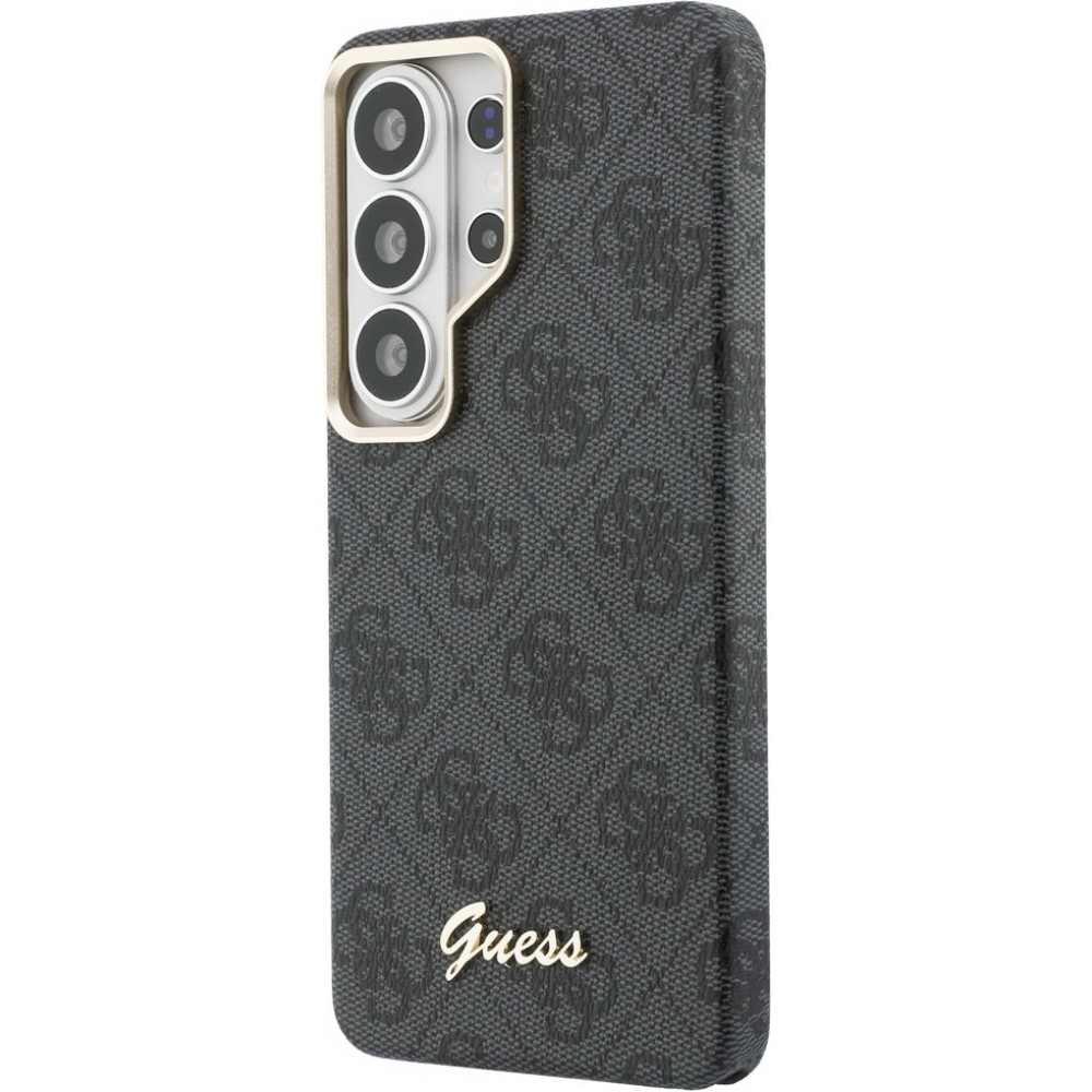 Coque Samsung Galaxy S26 Ultra - Guess 4G Script MagSafe Magnetic protection &eacute;l&eacute;gante - Noir