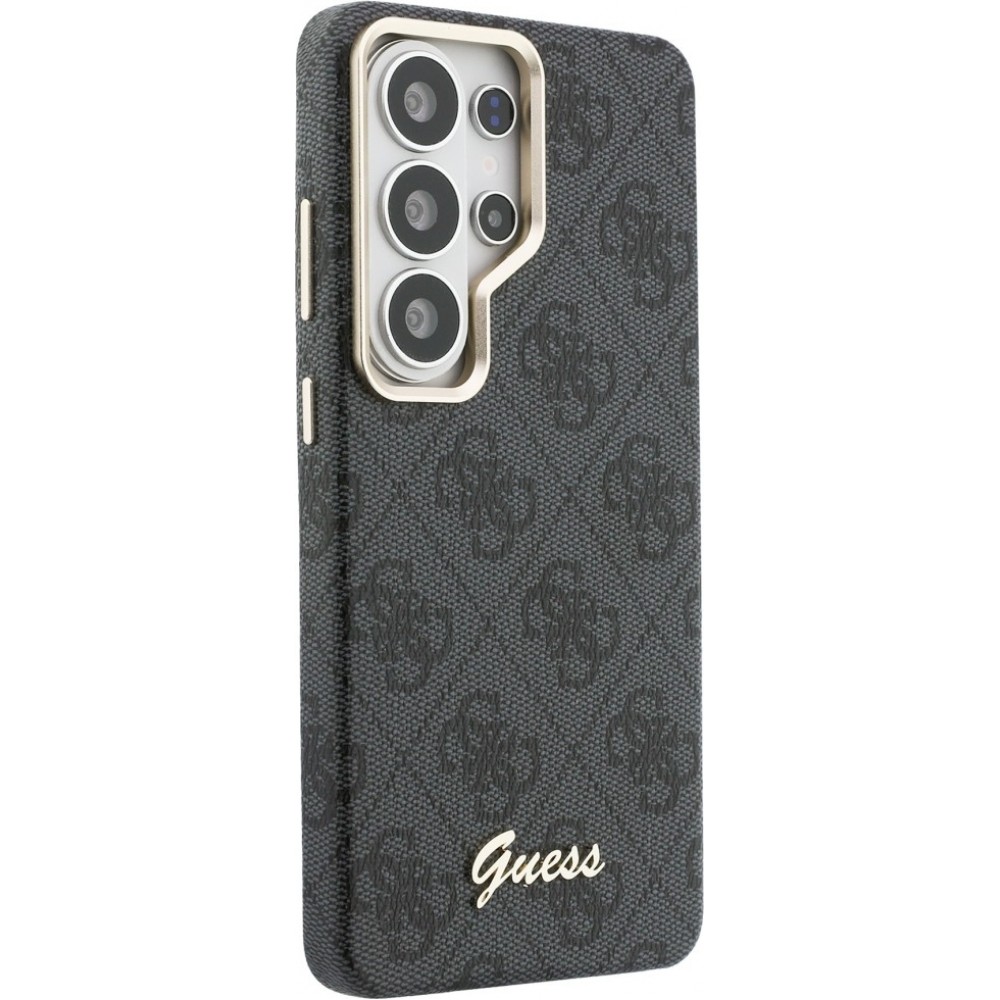 Coque Samsung Galaxy S26 Ultra - Guess 4G Script MagSafe Magnetic protection &eacute;l&eacute;gante - Noir
