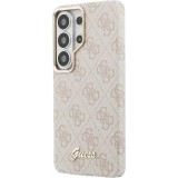 Coque Samsung Galaxy S26 Ultra - Guess 4G Script MagSafe Magnetic protection &eacute;l&eacute;gante - Rose