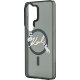 Coque Samsung Galaxy S26 Ultra - Karl Lagerfeld IML KC Script MagSafe protection &eacute;l&eacute;gante - Noir