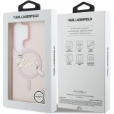 Galaxy S26 Ultra Case H&uuml;lle - Karl Lagerfeld IML KC Script MagSafe H&uuml;lle Elegant - Rosa