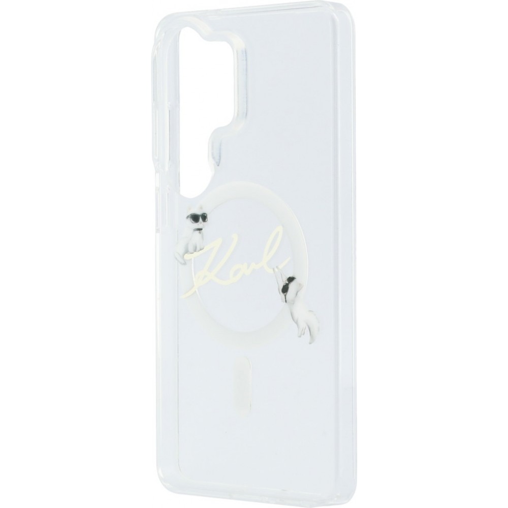 Coque Samsung Galaxy S26 Ultra - Karl Lagerfeld IML KC Script MagSafe protection &eacute;l&eacute;gante - Transparent