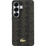 Coque Samsung Galaxy S26 Ultra - Lacoste PVC Blend Monogramme magn&eacute;tique &eacute;l&eacute;gante et durable - Brun