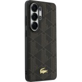 Coque Samsung Galaxy S26 Ultra - Lacoste PVC Blend Monogramme magn&eacute;tique &eacute;l&eacute;gante et durable - Brun