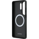 Coque Samsung Galaxy S26 Ultra - Lacoste PVC Blend Monogramme magn&eacute;tique &eacute;l&eacute;gante et durable - Brun