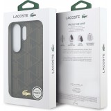 Coque Samsung Galaxy S26 Ultra - Lacoste PVC Blend Monogramme magn&eacute;tique &eacute;l&eacute;gante et durable - Brun