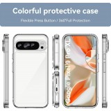 Samsung Google Pixel 9 Pro XL Case Hülle - Gummi Transparent Silikon Gel flexibel - Transparent