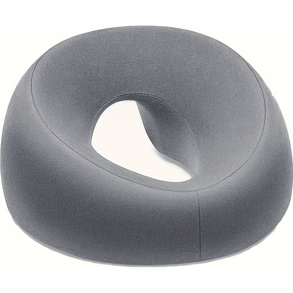 Coussin de massage facial en U pour massaget et relaxation tête cervicale - Gris