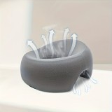 Coussin de massage facial en U pour massaget et relaxation tête cervicale - Gris