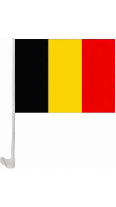 Drapeau Belgique avec clip pour vitre de voiture accessoire supporter