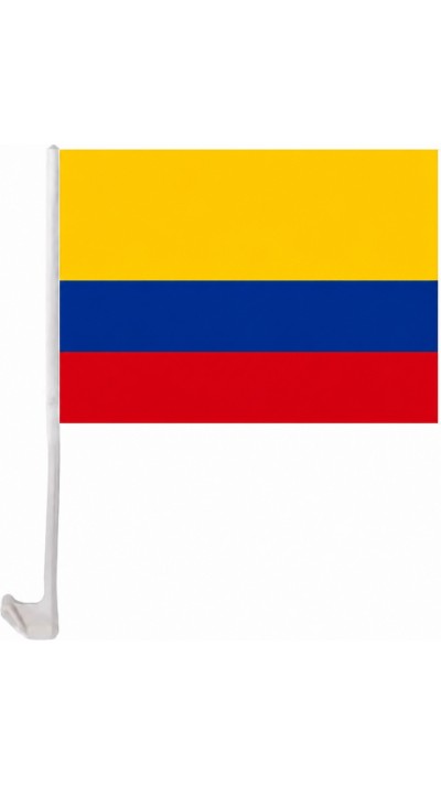 Drapeau Colombie avec clip pour vitre de voiture accessoire supporter